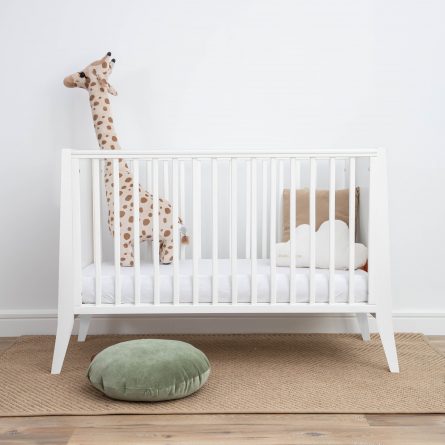 Lozeczko niemowlece Slim Cot 120x60 w kolorze bialym wyprawka dla noworodka wyprawka dla niemowlaka meble dla dzieci pokoik dla dziewczynki pokoik dla chlopca