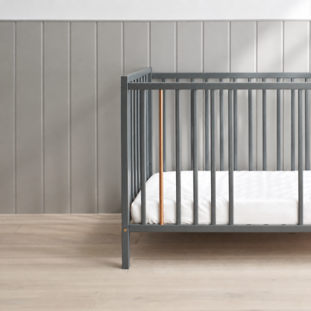 Łóżezko niemowlęce Stardust Cot 120x60 atracytowy szary granatowy